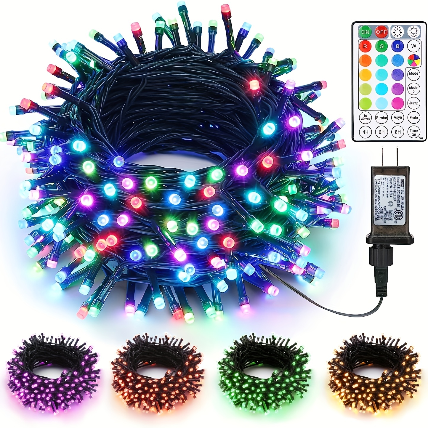Guirlande musicale et lumineuse 240 LED - 8 jeux de lumière Multicolore -  usage Intérieur
