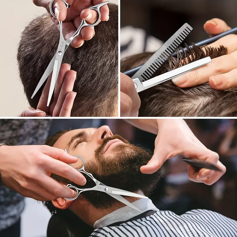 Stainless Steel Hair Cutting Scissors Thinning Shears - Temu