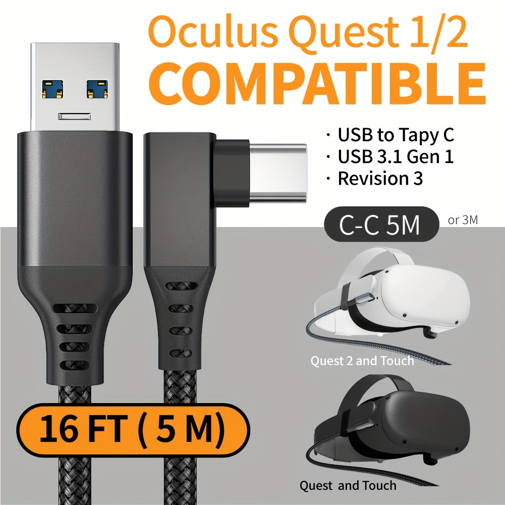 Usb c Cable Clip Meta Quest 3 Bid Farewell Cable - Temu