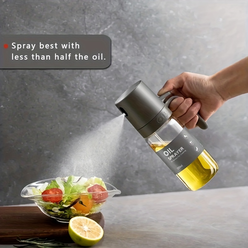 SZRWD Spray de aceite de oliva de 3.4 fl oz, vidrio versátil, botella  pulverizadora de aceite, pulverizador de aceite para cocinar, ensalada