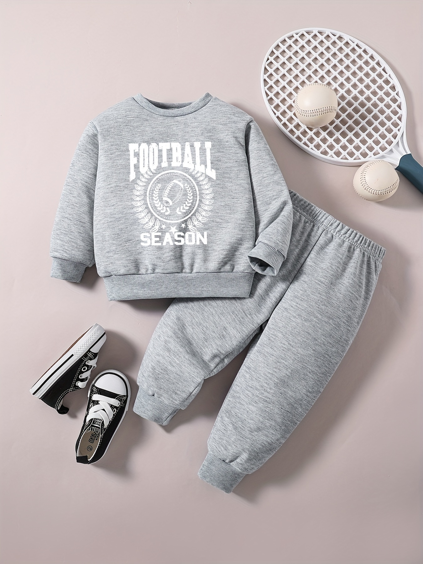 Conjunto Informal Gráfico Fútbol Niños Camiseta Pantalones - Temu