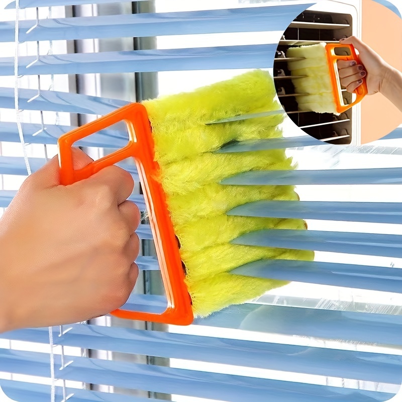 OK-STORE Window Venetian 7 Finger Dusting Cleaner Tool Mini Blind Duster  Brush Dust Clean Venetian Blind Brush Window Air
