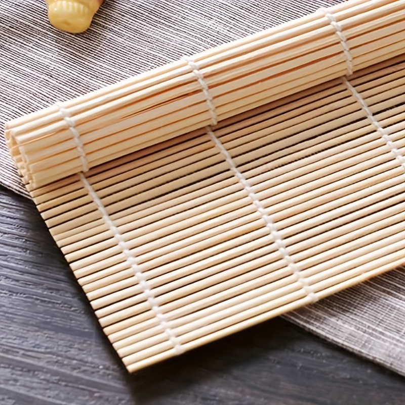 Sushi Rolling Mat, Square Sushi Maker, Natural Bamboo Sushi Roller Mat,  Creative Sushi Roller Mat, Diy Sushi Maker, Multifunctional Cooking Tool,  Kitchen Supplies, Kitchen Tools, Kitchen Accessaries, Dorm Essentials - Temu