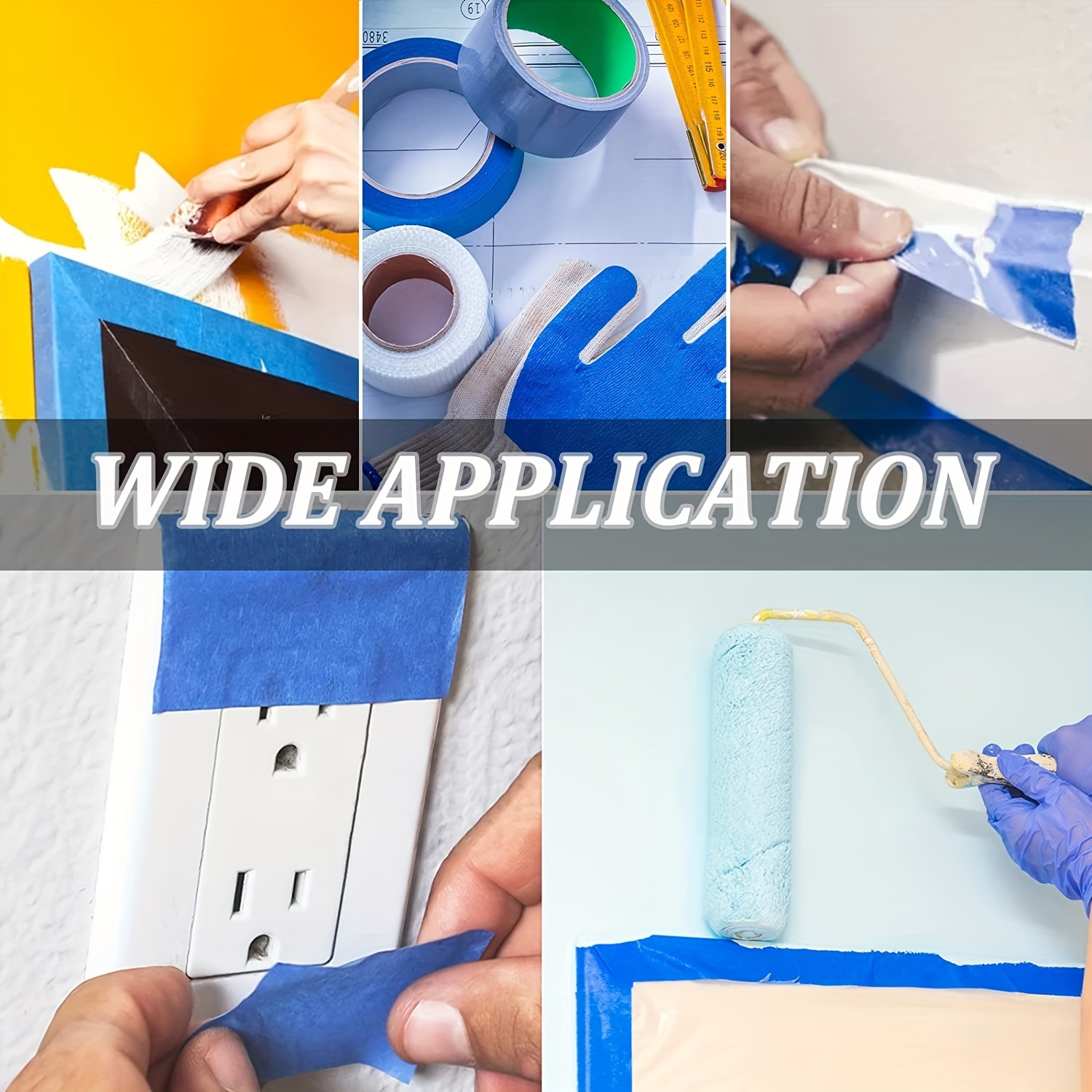 Blue Painters Tapes Multi surface Medium Adhesive Paint Tape - Temu United  Arab Emirates