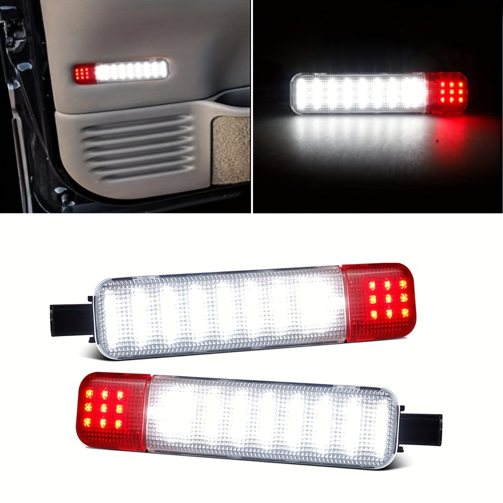 Tira de luces LED para puerta de coche, 2 luces LED de 3.9 ft, 144 luces  LED para interiores de puerta de coche, utilizadas para iluminación