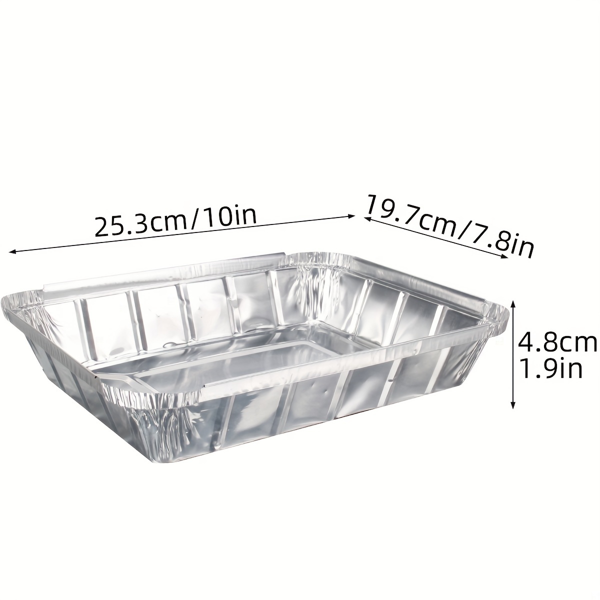 Thanksgiving Aluminum Square To-Go Containers with Board Lids, 9in x