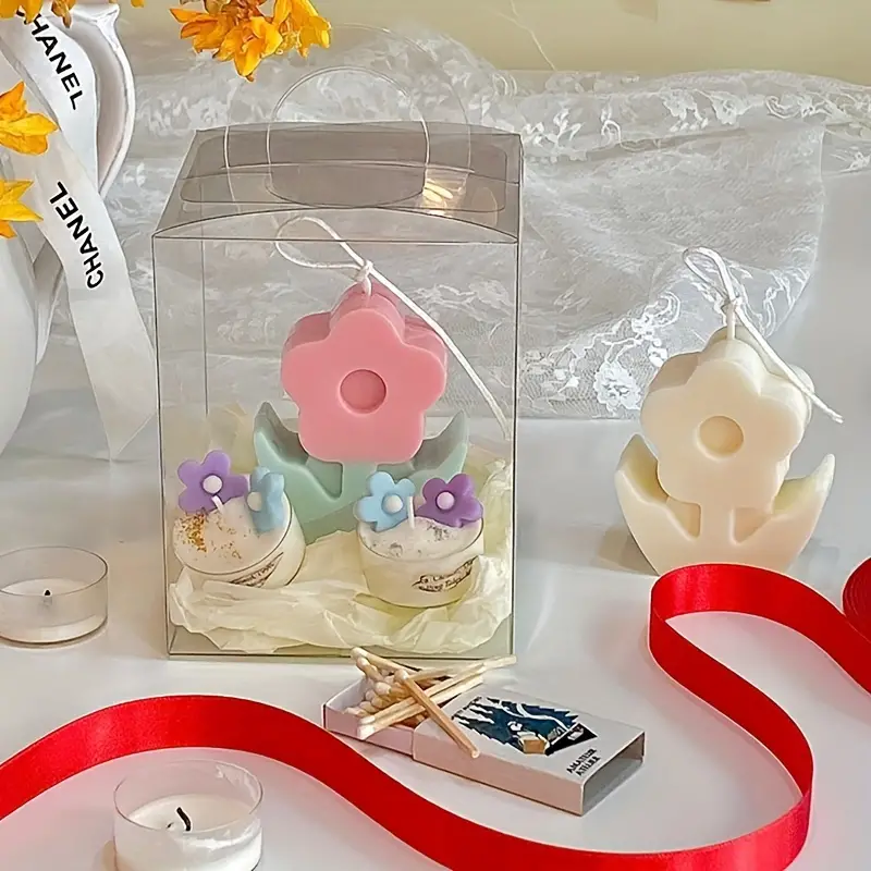 3d Floret Candle Mold, Flower Resin Soap Mold Chocolate Mold, For Birthday  Gift, Mother's Day Gift And Window Display, Reusable Soap Silicone Mold -  Temu