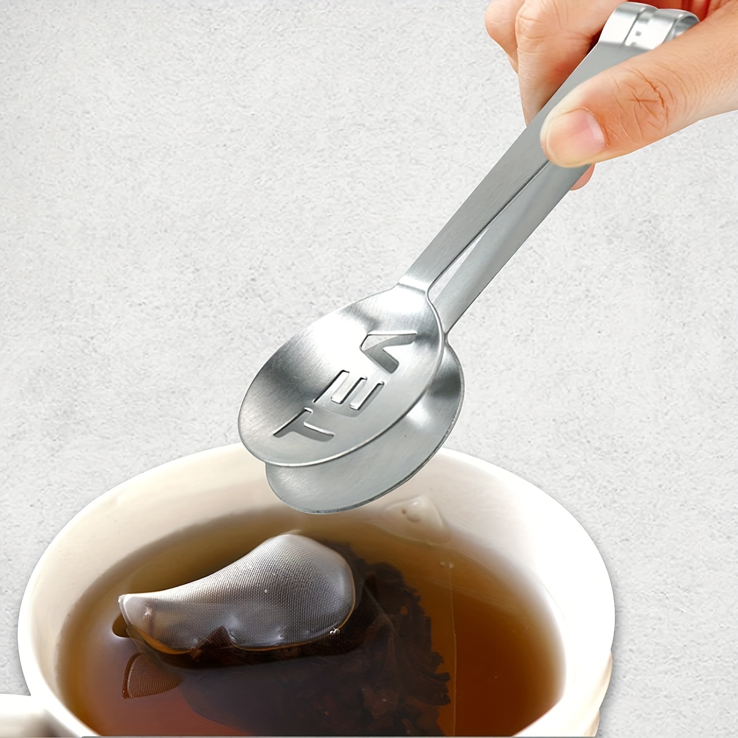 1pc porte-sachet de thé en acier inoxydable clip de sachet de thé créatif