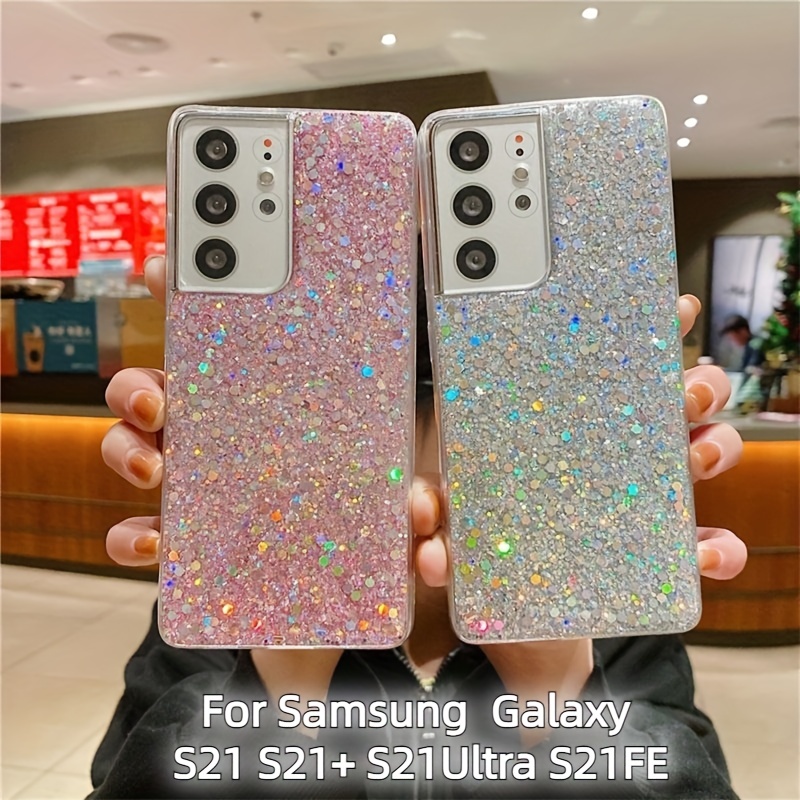 Best Deal for Compatible with Samsung Galaxy S21 FE Glitter Mobile Phone