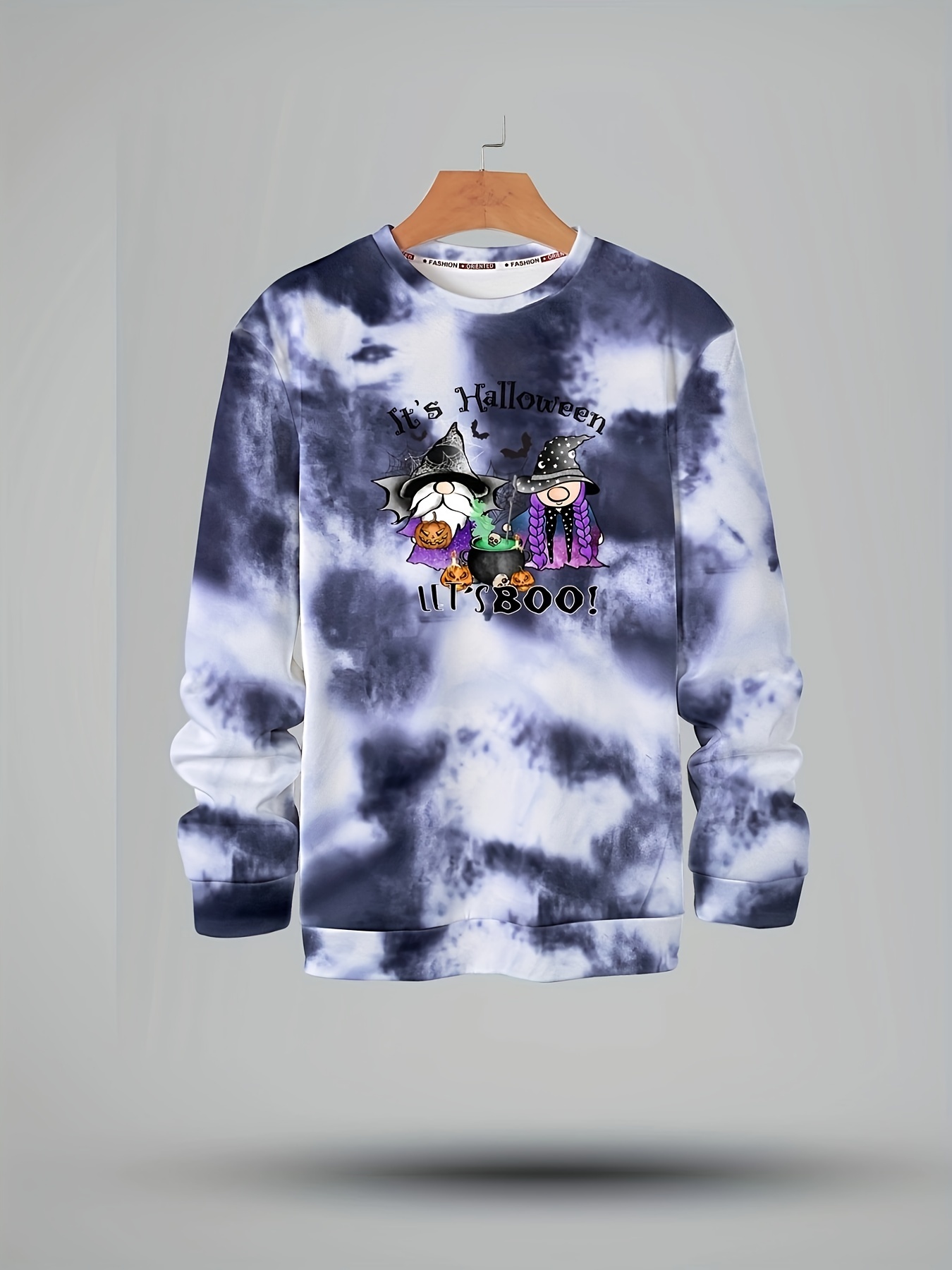 Broken Promises Kids' 2 Tone Purple & Black Tie Dye Long Sleeve T