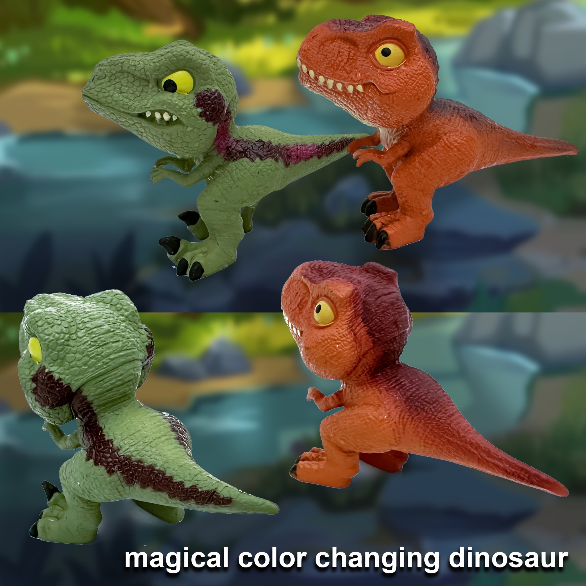 Magical Color changing Dinos dinosaur Model children - Temu