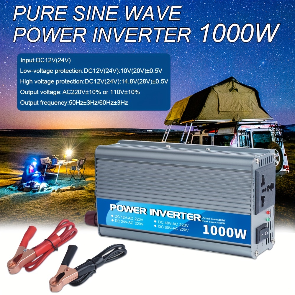 Inverter 12V To 240V-Inverter 12V to 240V - Pure Sine Wave Power Inverter  1500W Car Power Inverter USB Charger Converter Adapter Modified Sine Wave  DC