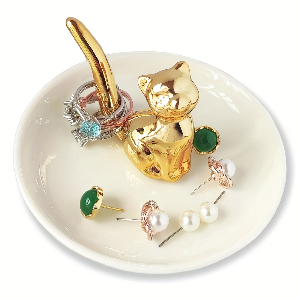 Ring Holder Ceramic Ring Dish Cute Ceramic Ring Tray Holder - Temu