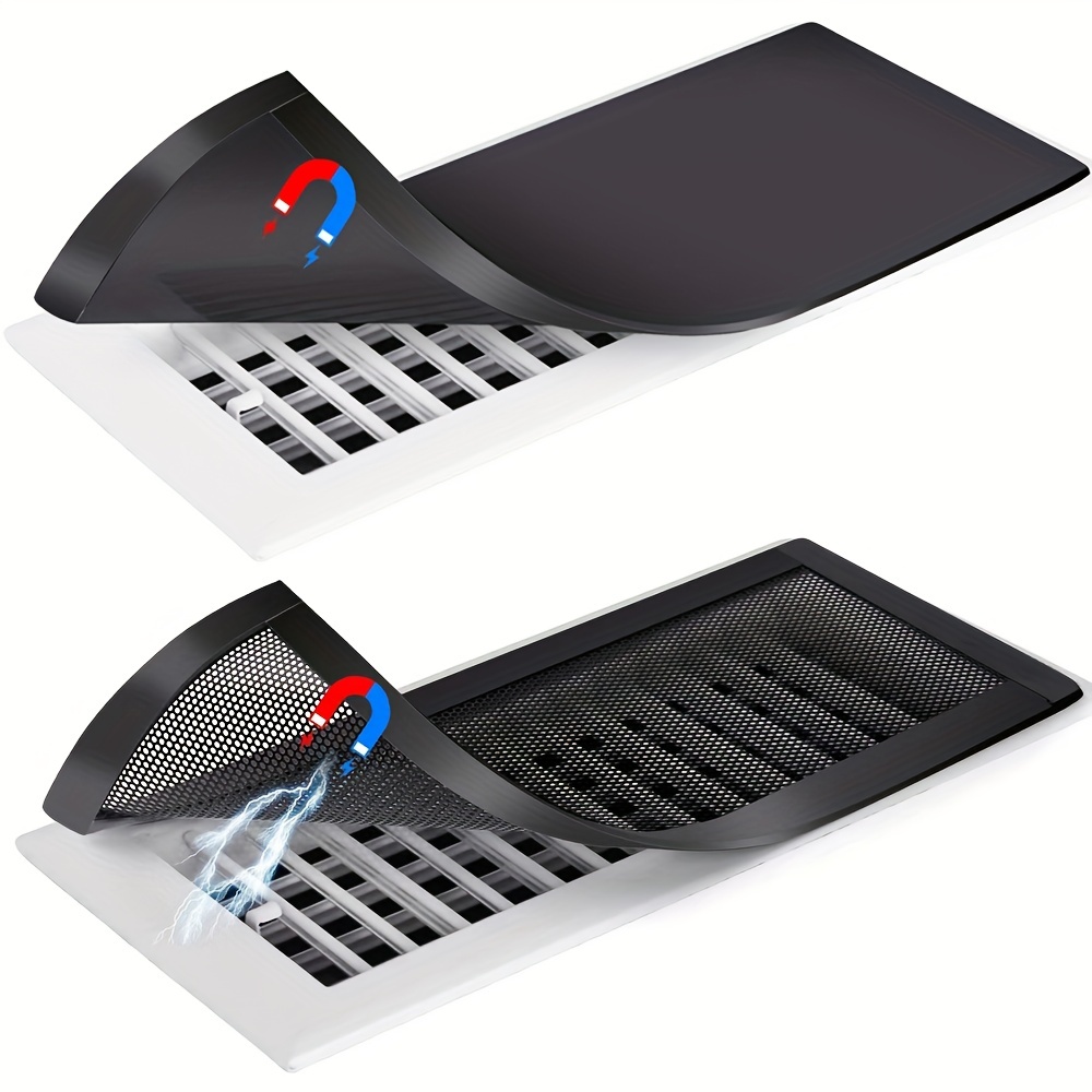  TRYMAG Strong Floor Vent Covers, 8x15 Magnetic Vent Covers  for Home Floor Standard Air Registers，Air Conditioner Vent Covers for Wall,  Air Register, Ceiling Vents，RV, Home HVAC and AC Vents, 2 Pack 