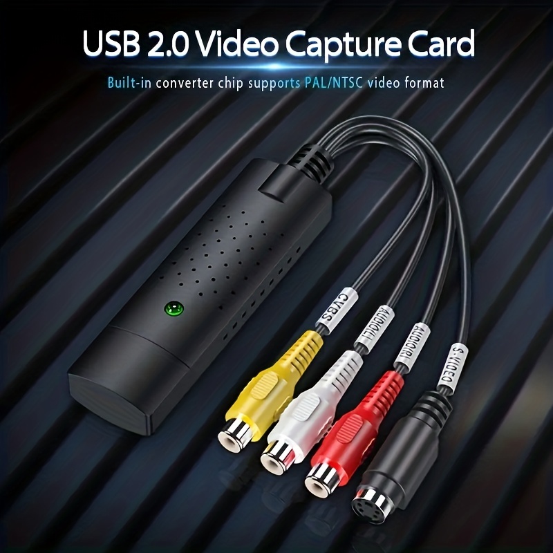 Audio Video Capture Card USB 2.0 VCR VHS to DVD Converter Adapter