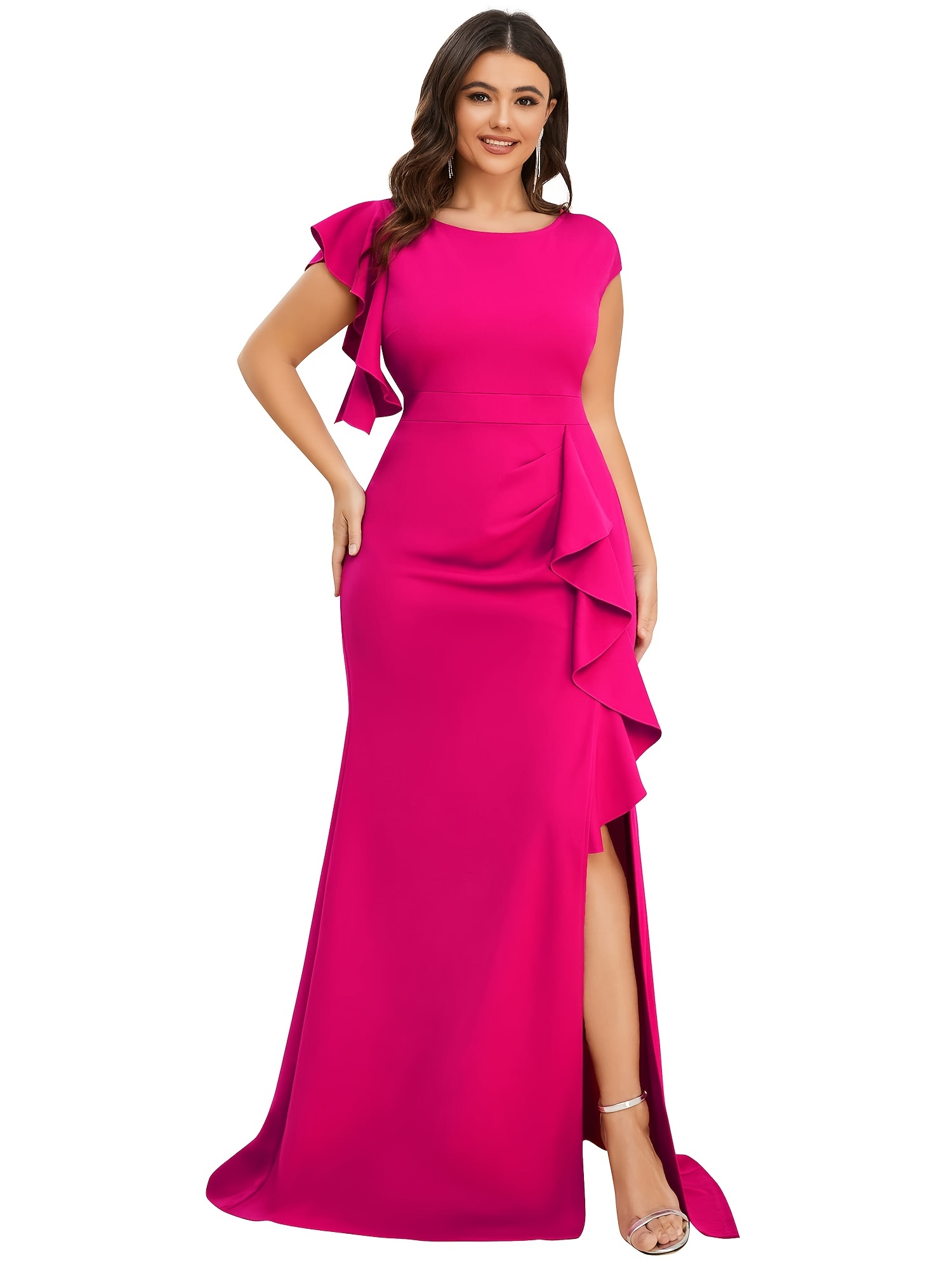 Simple Maxi Plus Size Mermaid Party Dresses for Women