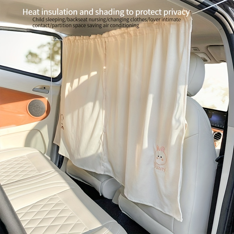 2pcs/set Taxi Car Interior Front and Rear Seat Partition Curtain