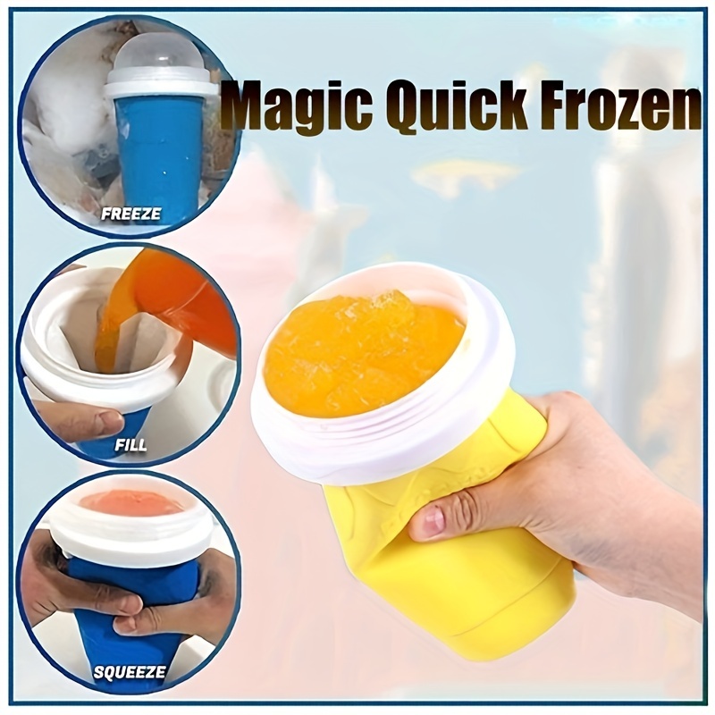 Slushie Maker Cup Quick Freeze Magic Squeeze Cup Ice Cream Maker