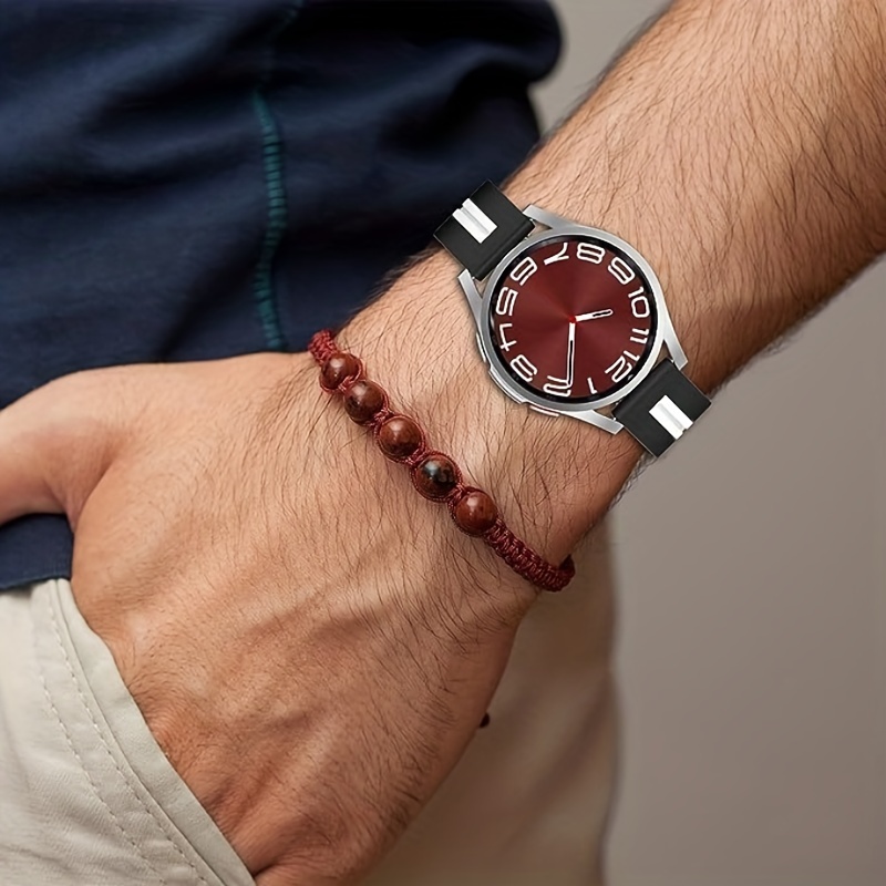 Correa de Cuero para Samsung Galaxy Watch4/Watch4 Classic/Watch5/Watch6 -  Marrón