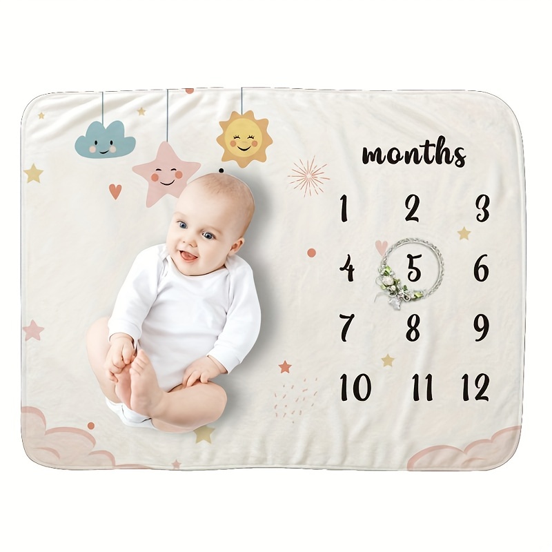 Baby Growth Milestone Blanket - Temu