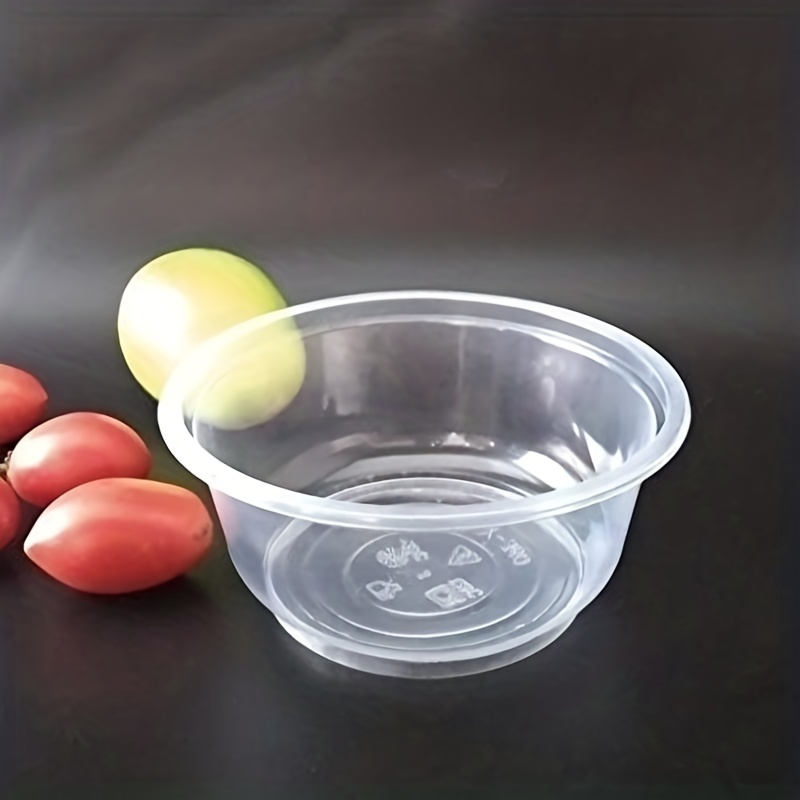 18oz Crystal Clear Disposable Salad Bowls with Lids Lunch To Go Containers  100pc