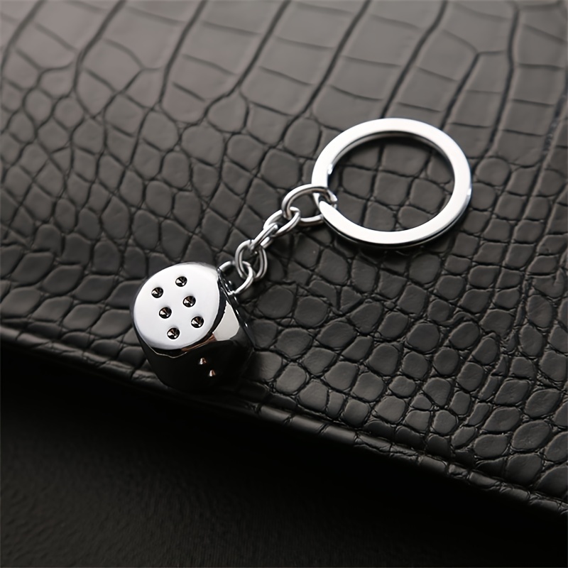 Dice Key Chain Metal Personality Dice Model Alloy Key Chain Gift Stainless  Steel Good Luck Car Key Ring, Check Out Today's Deals Now