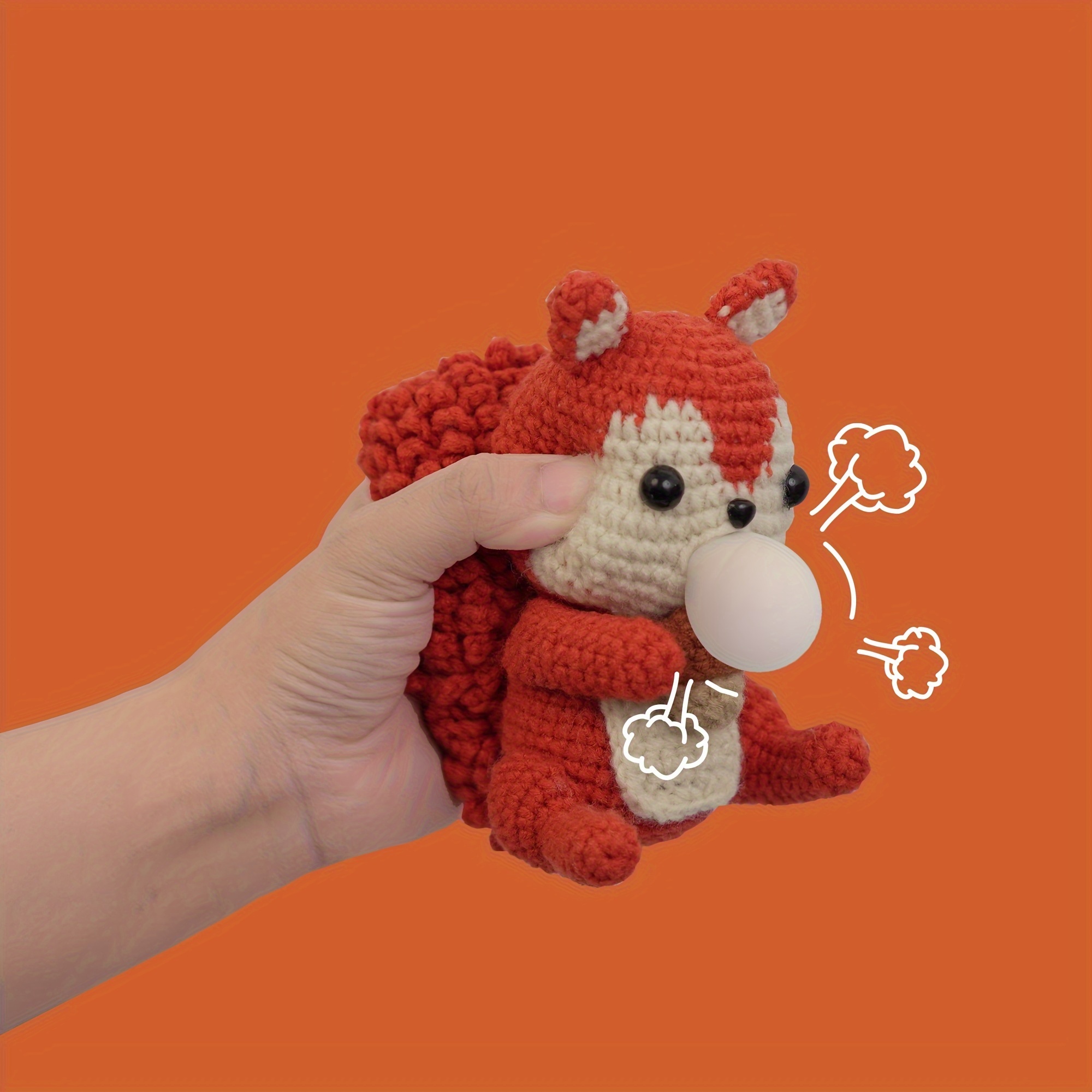 KRABALL DIY Crochet Animal Kit With Hand Knitting Yarn Needles Plush Doll  Easy for Starter Includes Enough Yarn Hook Accessories - AliExpress