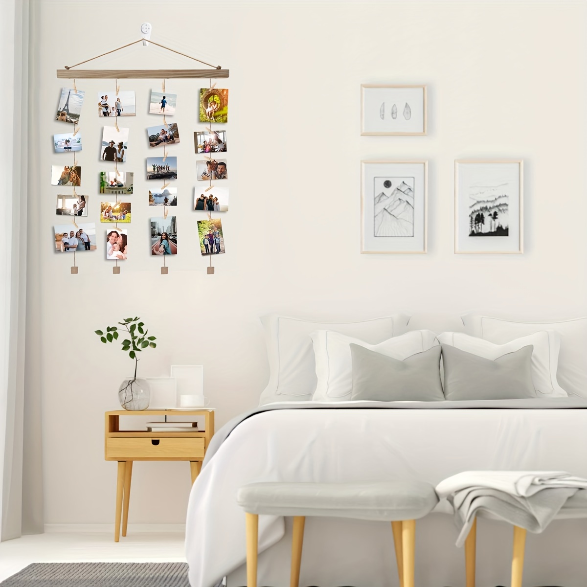 Photo Display Tassel Clip Photo Room Wall Decor Wall Hanging - Temu