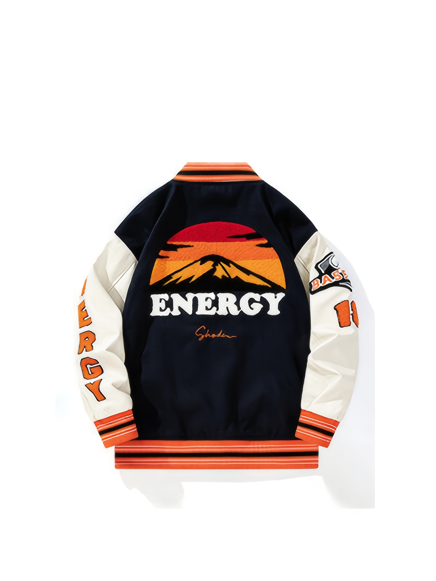 Prreey Men Oversized Baseball Jackets, Long Sleeve Color Block Letter  Embroidery Jackets (Blue White, Medium) at  Men's Clothing store
