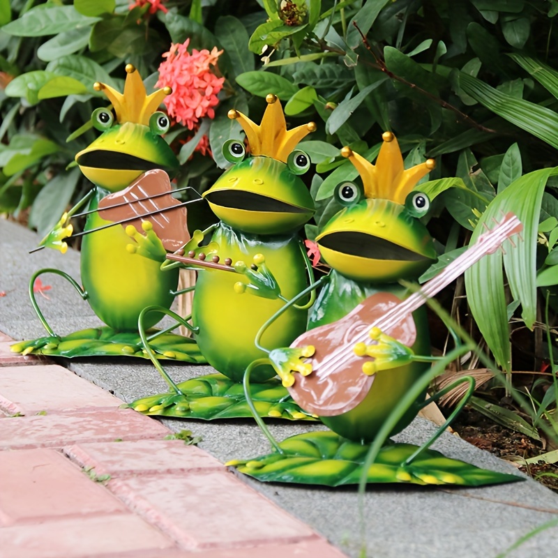 Frog Garden Statue Small Frogs Statue Micro Landscape Resin - Temu