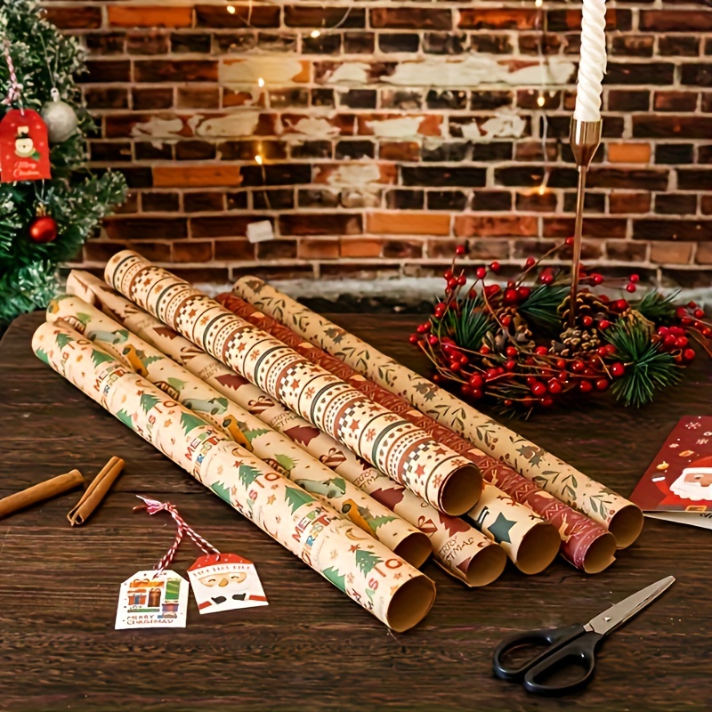 Thickened Kraft Paper Christmas Wrapping Paper Fruit Bouquet - Temu