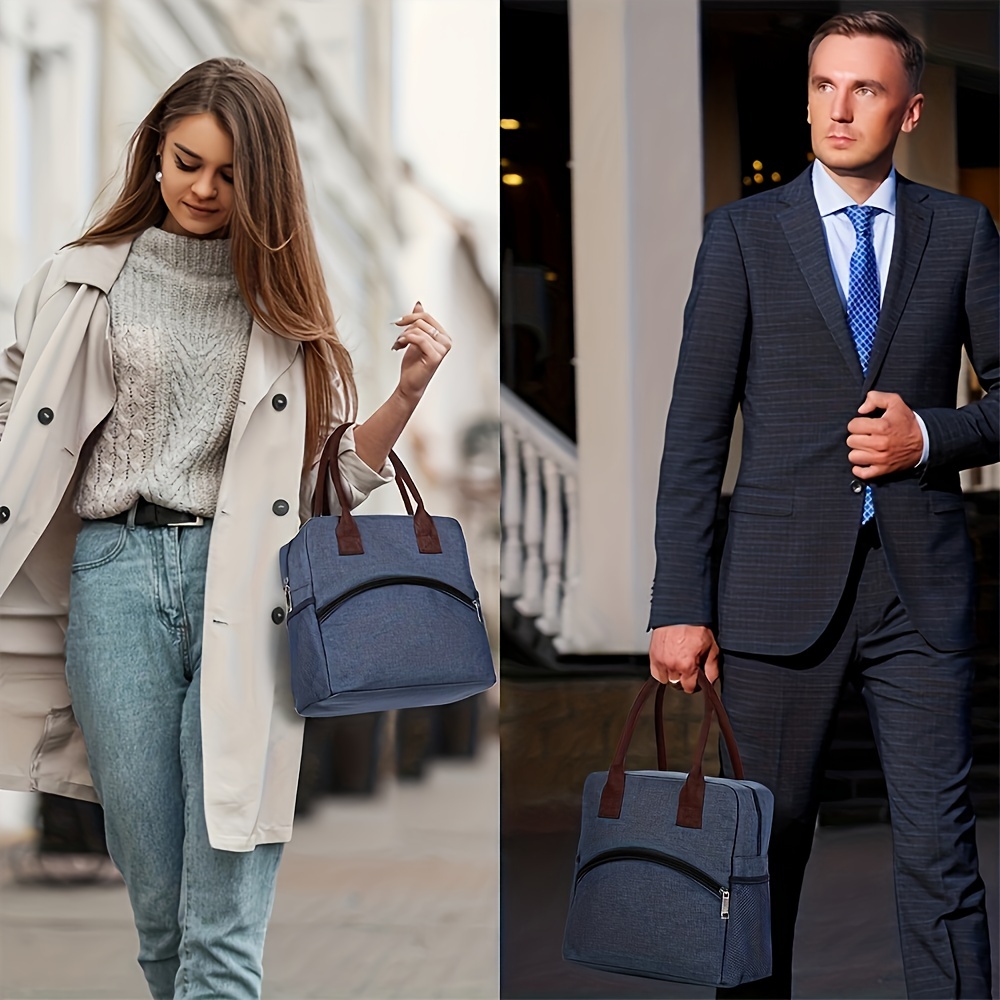 Bolsa de almuerzo aislada para hombres y mujeres, lonchera