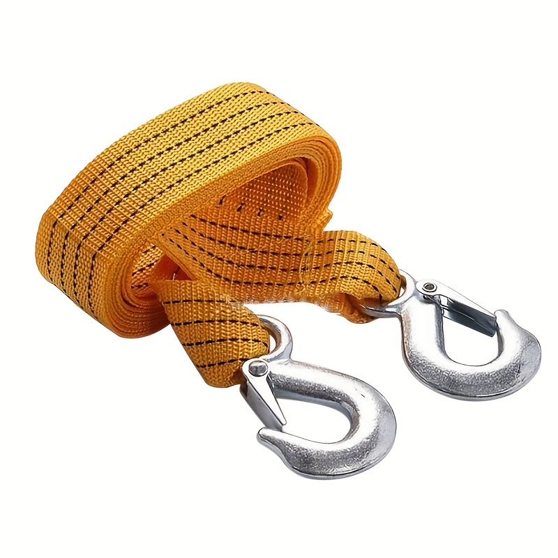 Heavy Duty 5 Ton Car Tow Cable Towing Pull Rope Strap Hooks - Temu