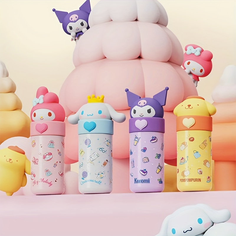 Kawaii Sanrio Portable 350ml Thermos Cinnamoroll Kuromi Insulated