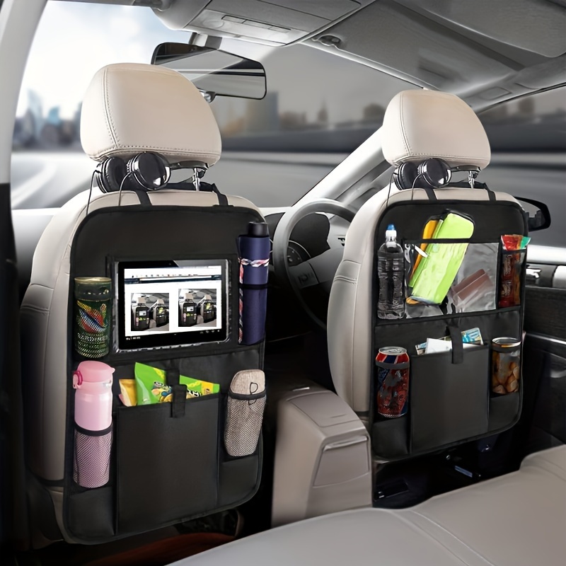 1pc Car Storage Bag, Car Organizer, Car Seat Back Storage Bag With Tablet  Holder, Car Organizer, Car Accessories