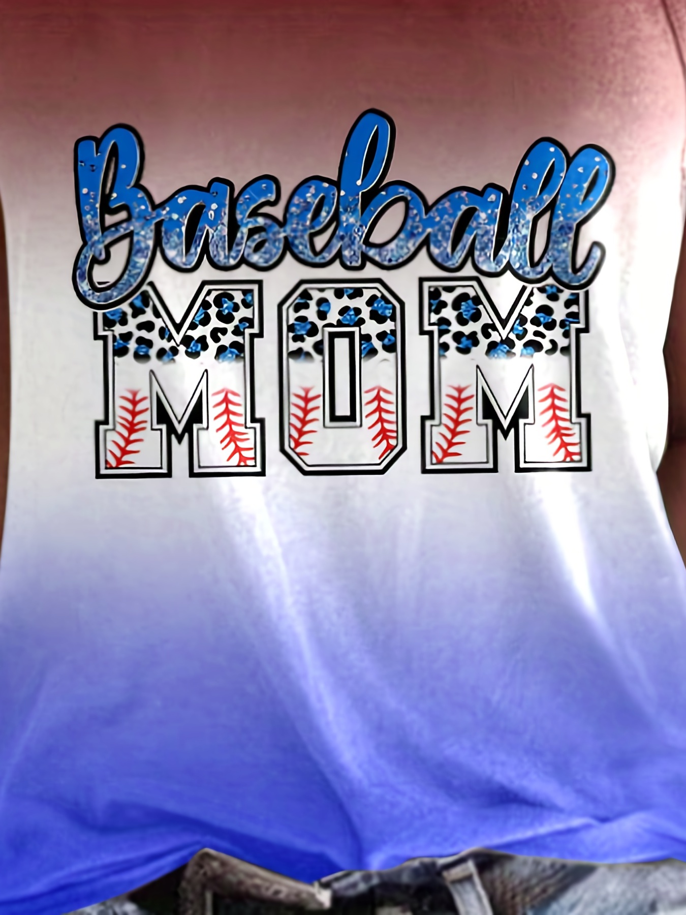 Plus size baseball deals mom tank tops