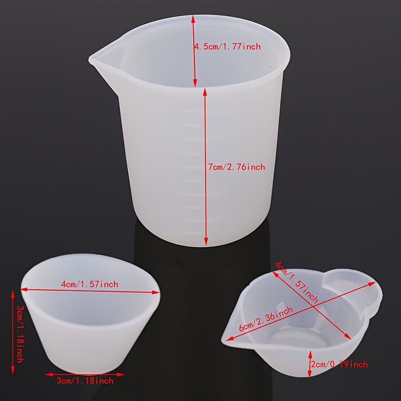 Silicone Measuring Cup With Scale-resin Mixing Tool-silicone