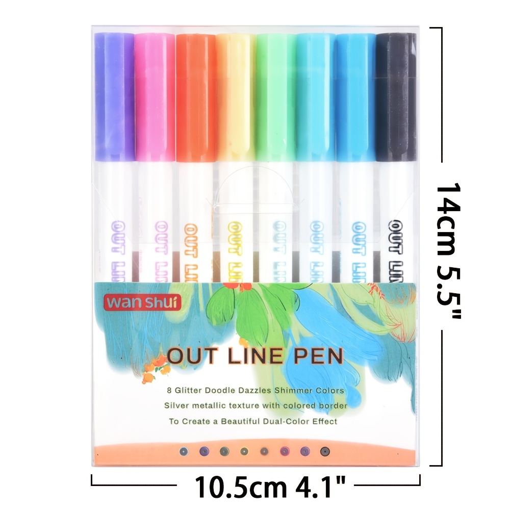 Dual Tone Outlined Marker Pen