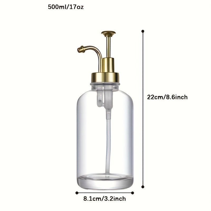 Coffee Syrup Dispenser, 500ml Clear Coffee Syrup Pump