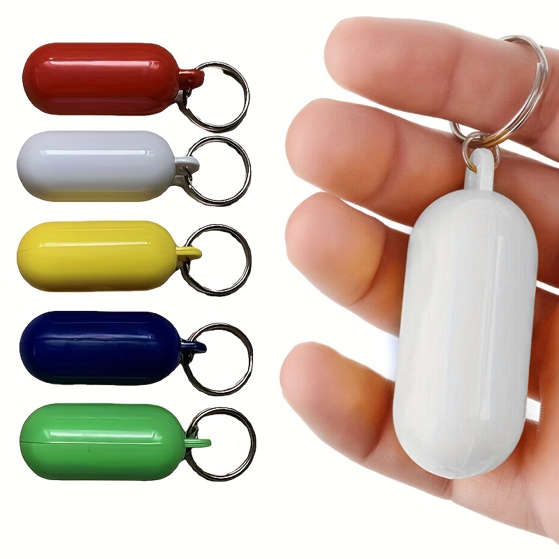 Plastic Floating Keychain Pill Shaped Floating Key Chain - Temu