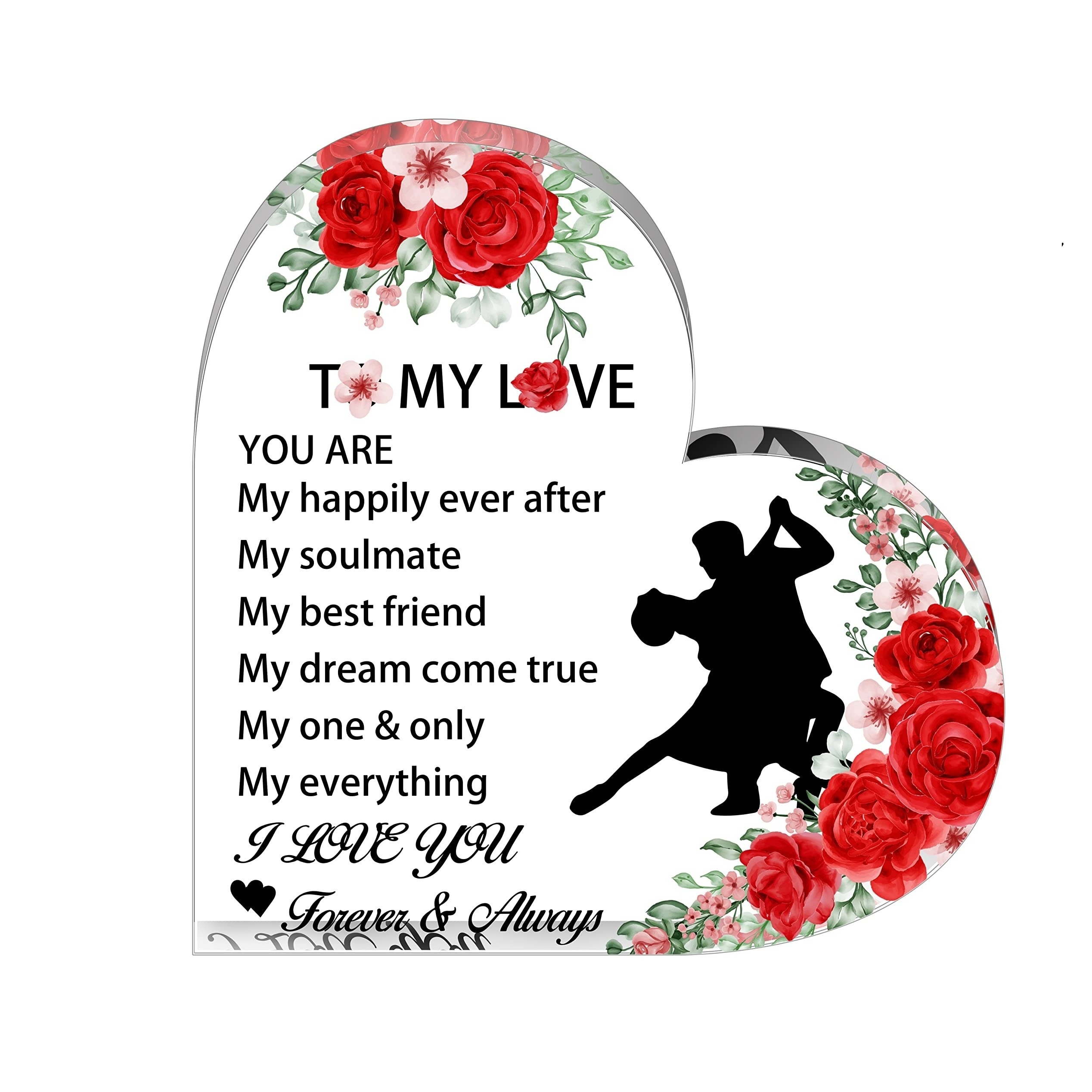 Cute Gifts For Girlfriends, Girlfriend Birthday Gifts From Boyfriend,  Unique Acrylic Plaque With Love Quotes, Romantic Girlfriend Gift For  Birthday, Anniversary, Valentines Day, Thanksgiving Wedding Birthday  Halloween Thanksgiving Christmas Day - Temu