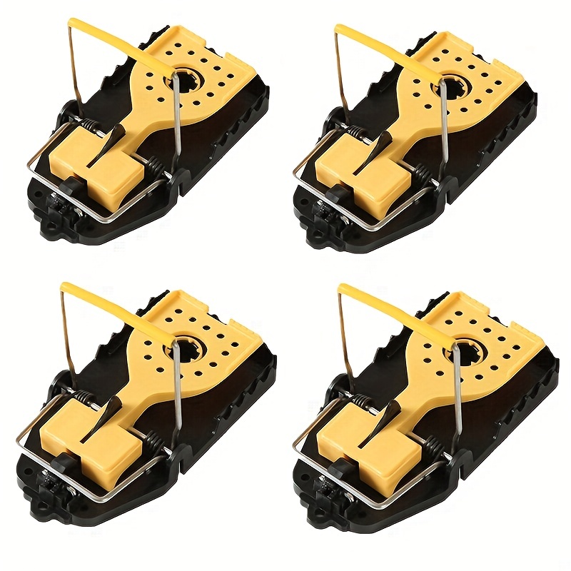 2/4pcs, Trap Mousetrap Indoor Large Reusable Effective Mousetrap Indoor  With Teeth Like Bait Cups Mouse Traps With Powerful Bites To Catch Mice  Chipm