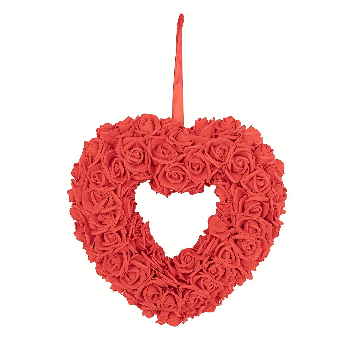 Valentine Heart Shaped Wreaths Valentine's Day Decor - Temu