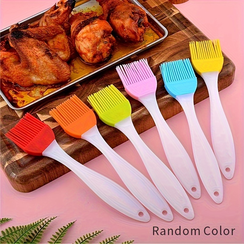 Silicone Kitchen Oil Brush BBQ Grill Basting Brush Stainless Steel