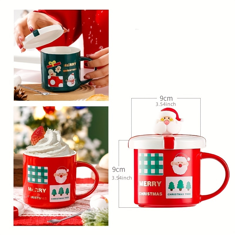 New Creative Christmas Cup, High-value Ceramic Cup Mug Cartoon