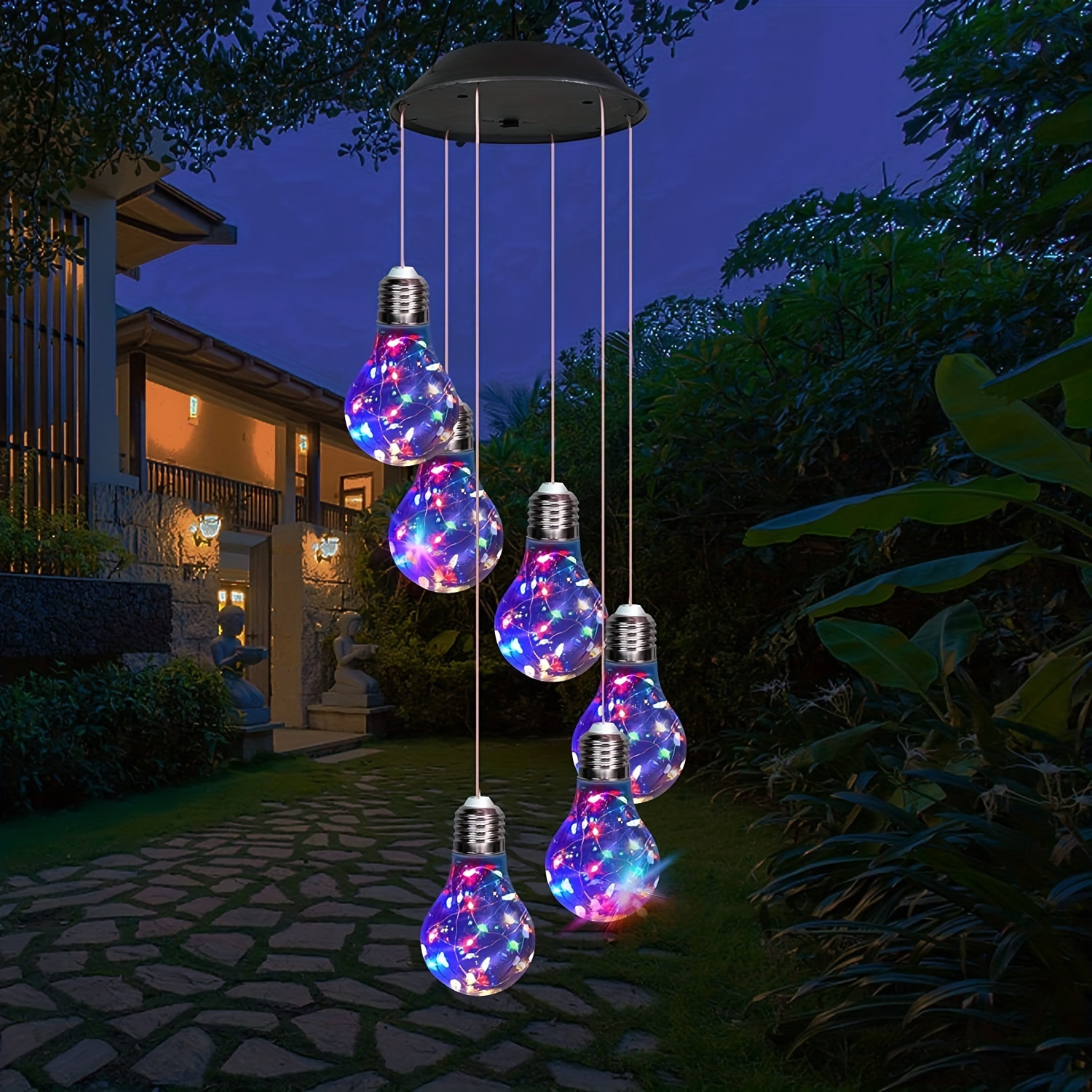 

1 Pack, Colorful Lights Solar Wind Chimes For Outside, Hanging Solar Lights Wind Chime For Women Grandma Mom Birthday Windchimes, Christmas Decor For Outdoor Garden Balcony Bedroom Yard