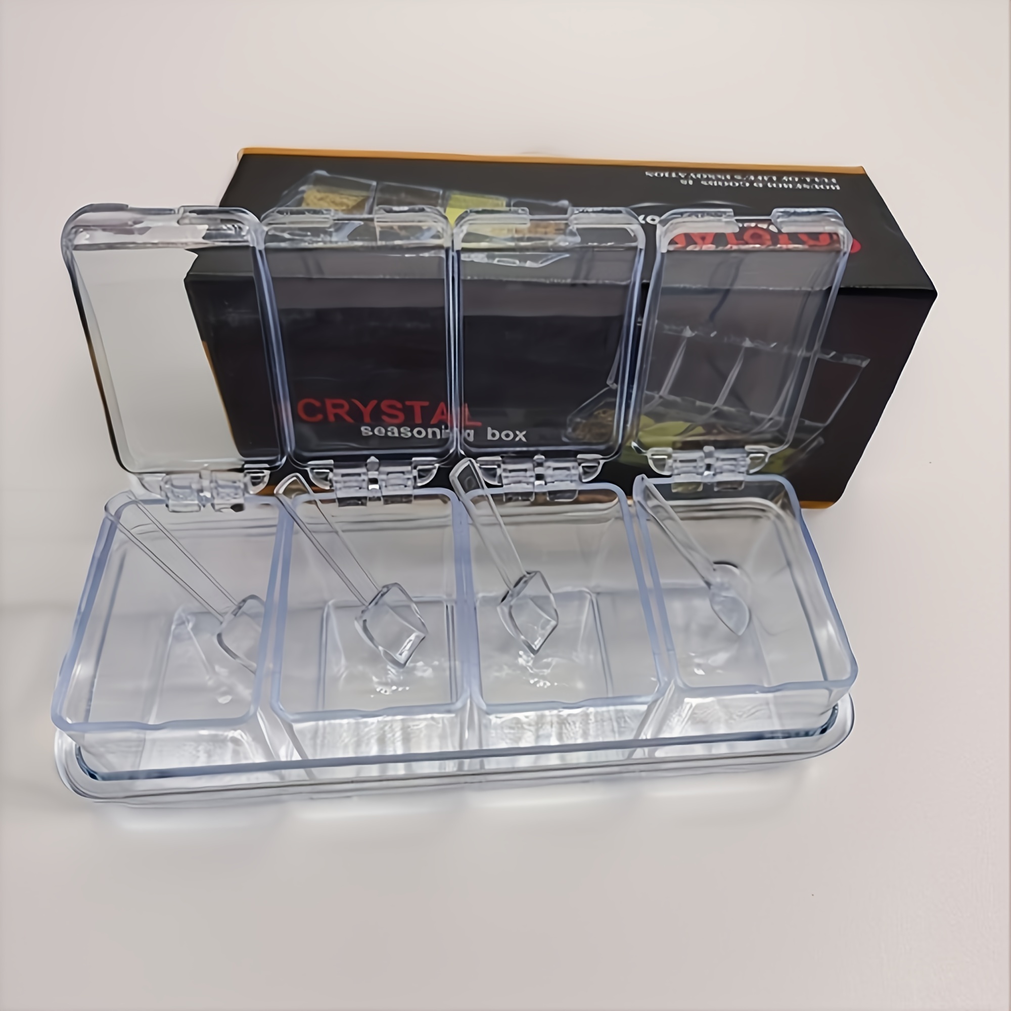 Clear Seasoning Box Set Clear Seasoning Storage Container - Temu