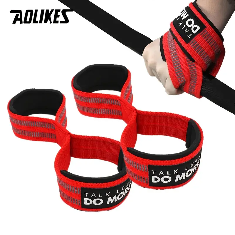 Aolikes Lifting Wrist Straps For Weightlifting Bodybuilding - Temu