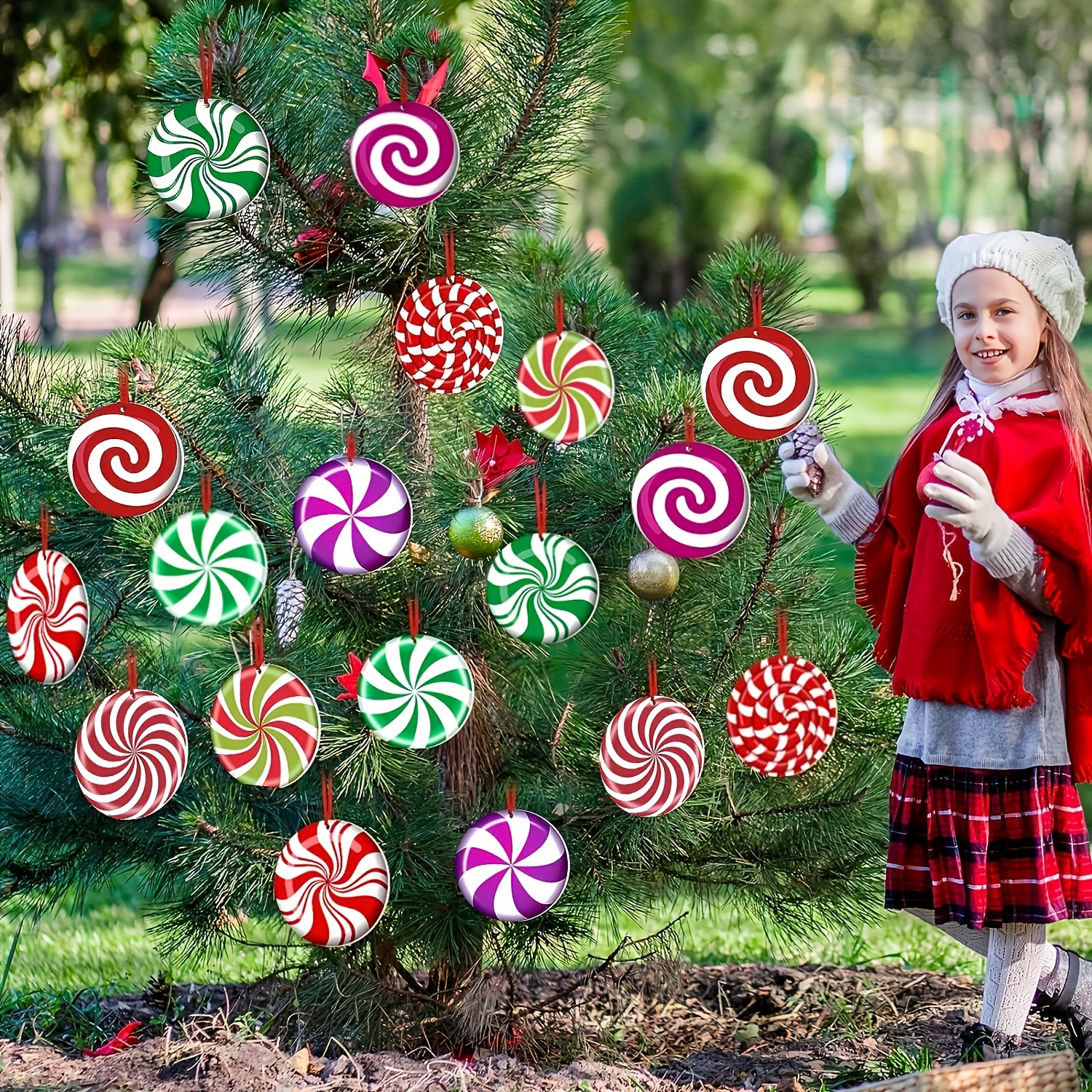 Candy Christmas Decorations Outdoor Peppermint Xmas Yard - Temu