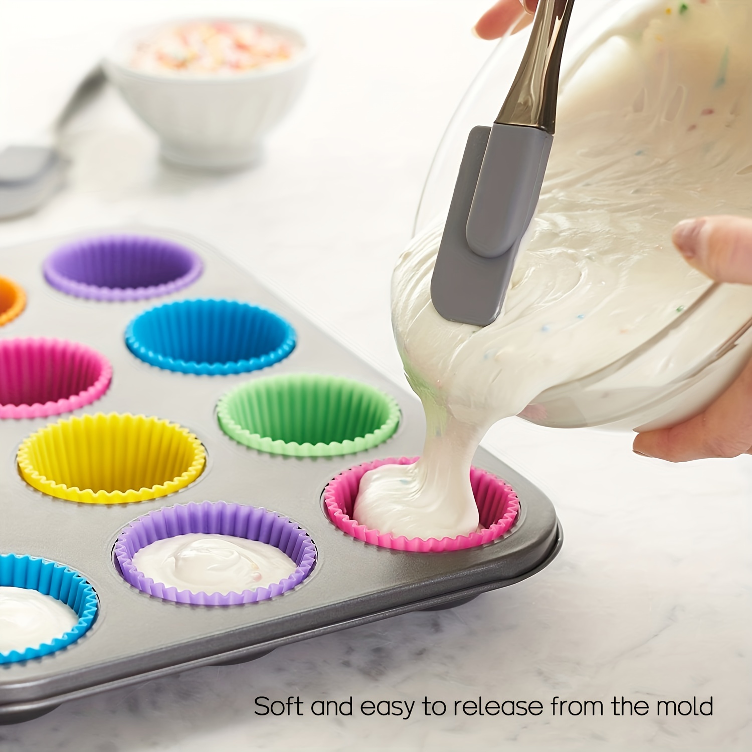 Reusable Silicone Baking Cups - AIGP1077 - IdeaStage Promotional Products